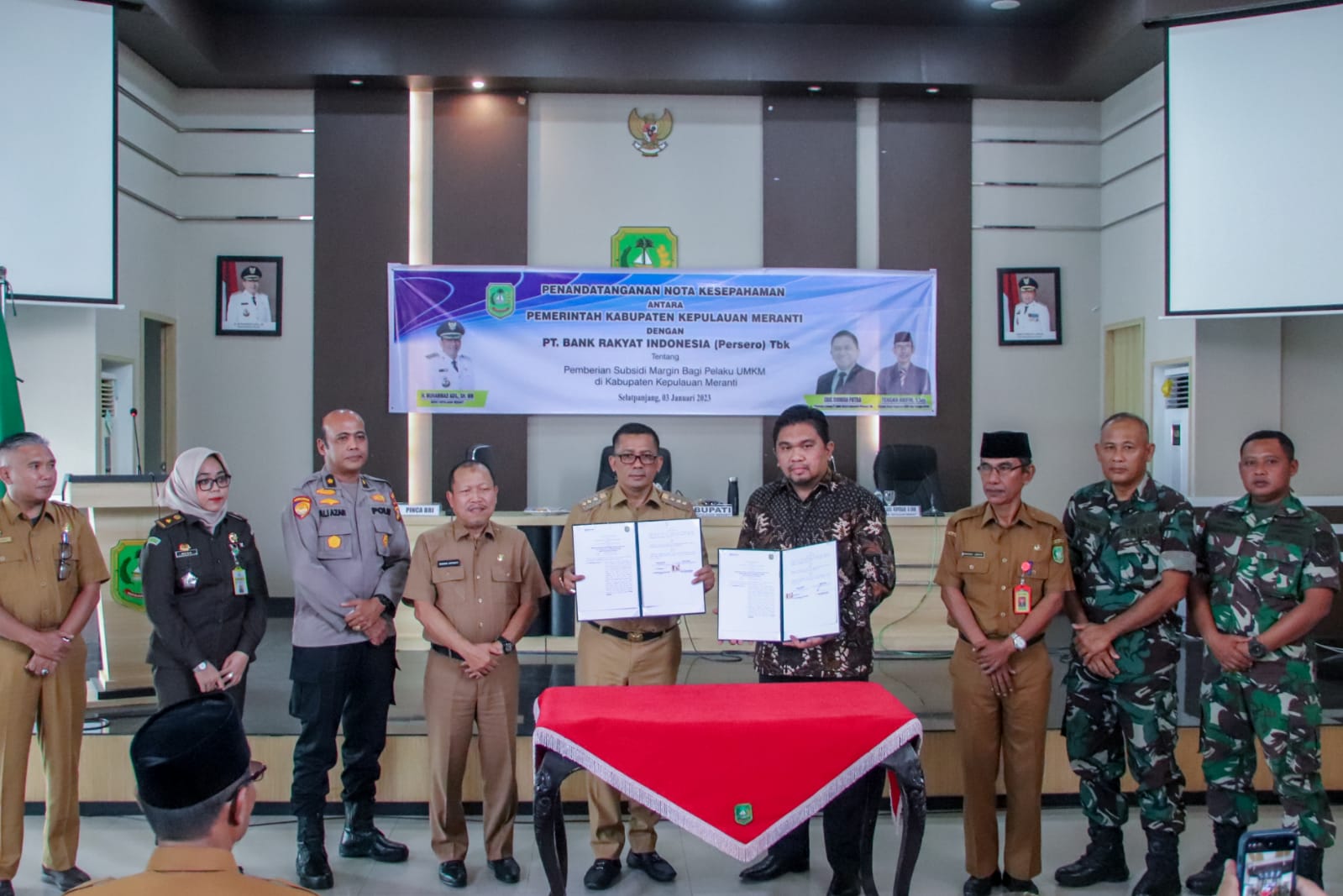 Pinjaman Modal Tanpa Bunga, Pemkab Meranti Gandeng Bank Rakyat Indonesia