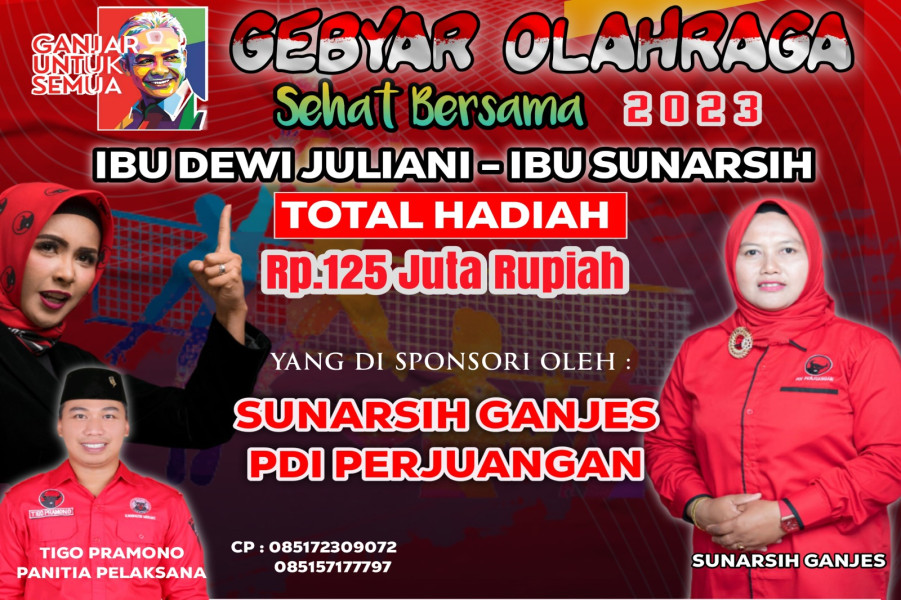Dewi Juliani dan Sunarsih Kompak hadirkan Olahraga sehat buat warga Kepulauan Meranti