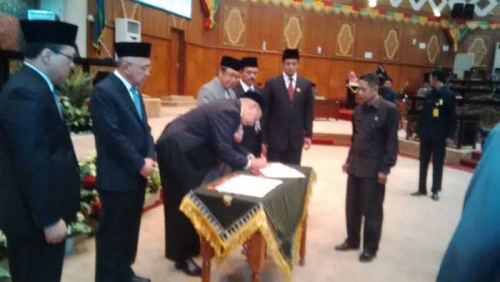 Advetorial DPRD Riau Gelar Rapat Paripurna Istimewa Penyerahan LHP BPK RI