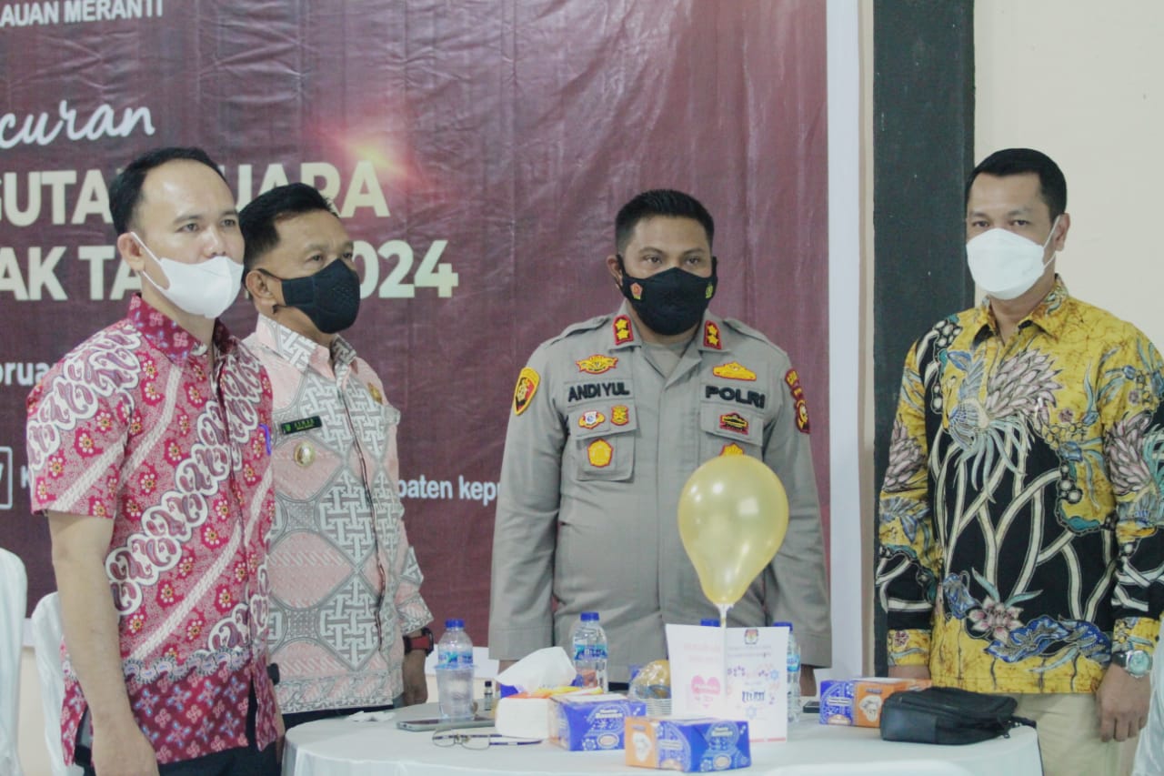 Wabup Meranti H.Asmar Hadiri Peluncuran Hari pemungutan suara pemilu serentak tahun 2024 