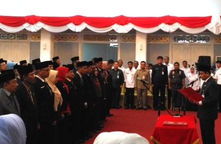 Sekda Riau Lantik 84 Pejabat Eselon III Dan IV