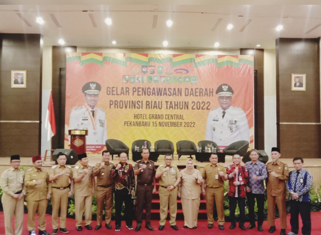 Wabup Meranti H.Asmar Hadiri Kegiatan Gelar Pengawasan Daerah provinsi Riau Tahun 2022.