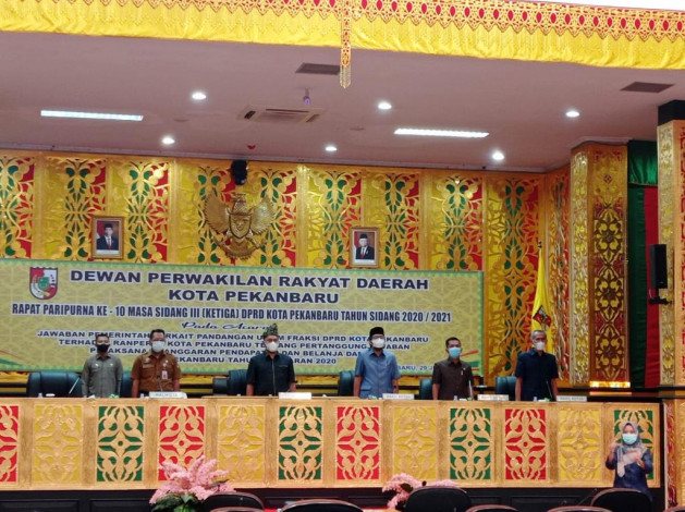 DPRD Pekanbaru Gelar Paripurna Pertanggungjawaban APBD