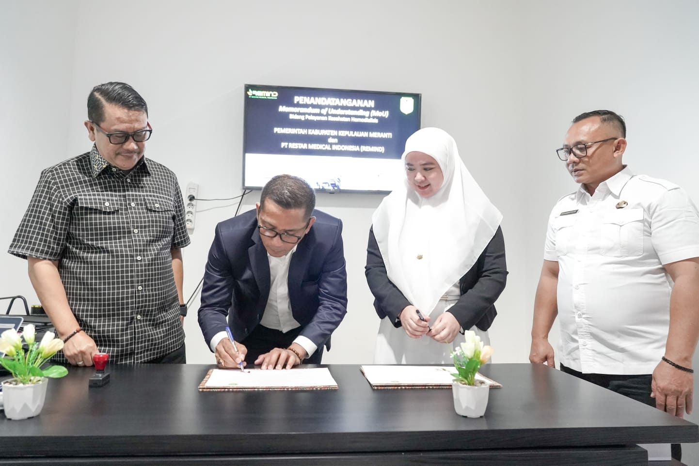 Nota Kesepahaman Bidang Kesehatan Di Tanda Tangani, RSUD Kepulauan Meranti Segera Punya Unit Layanan
