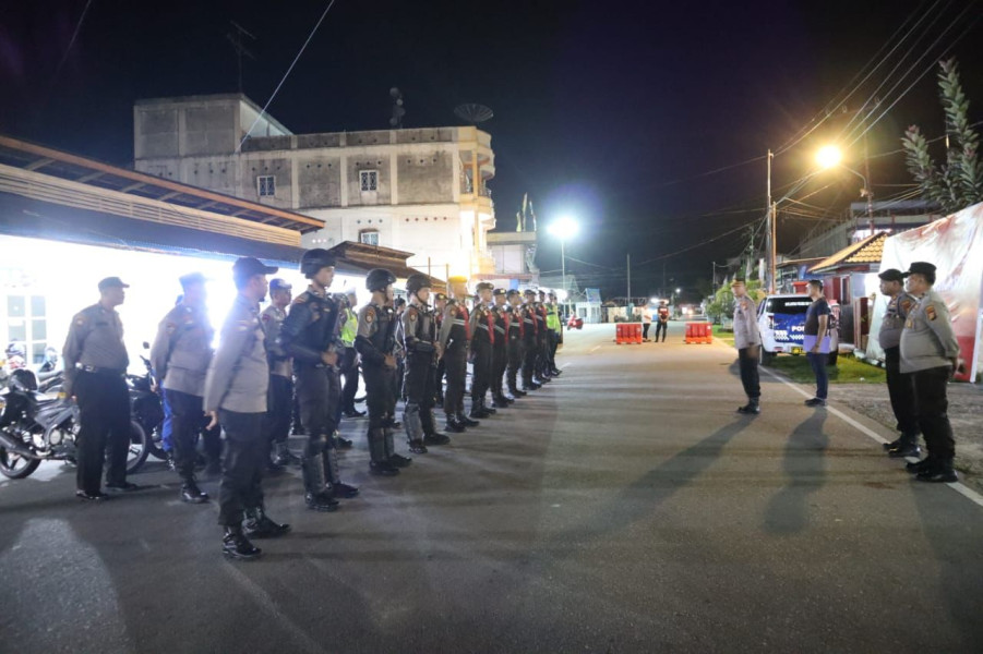 Patroli KRYD dan Presisi, Polres Meranti Turunkan Puluhan Personel Cegah C3