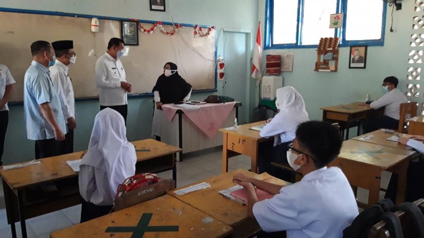 Pemko Pekanbaru Uji Coba Gelar Pembelajaran Tatap Muka 100 Persen