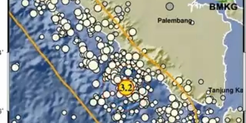 Bengkulu Diguncang Gempa Magnitudo 3,2