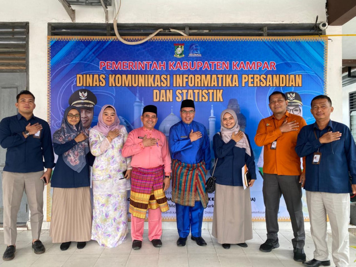 Sinergi dan Sinkronisasi, Kadis Kominfo Kampar Jalin Silaturahmi dan Audiensi dengan BPS Kampar