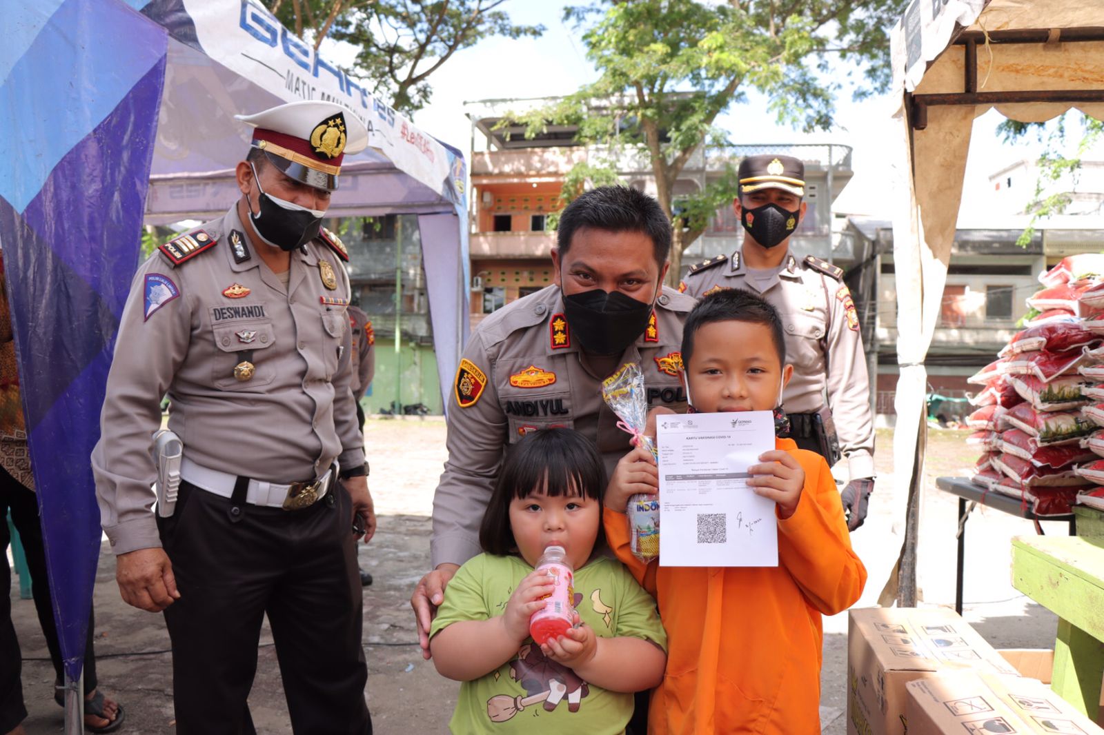 Vaksinasi Massal Serentak Lanjutan Kembali Digelar Polres Meranti