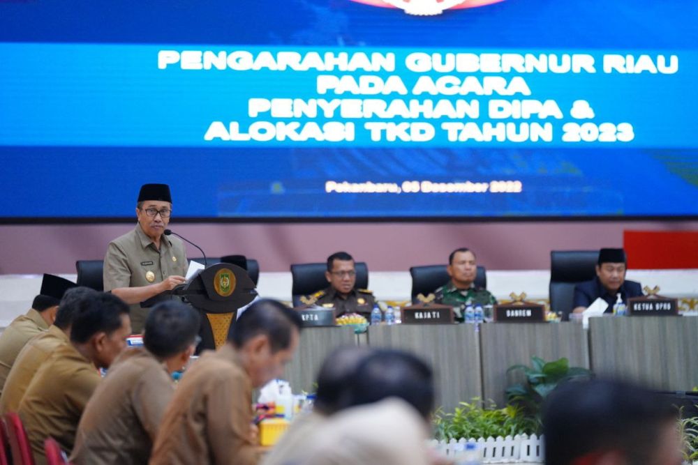 Naik Rp923 Miliar, Berikut Rincian DIPA 2023 Pemprov Riau dan 12 Kabupaten/Kota