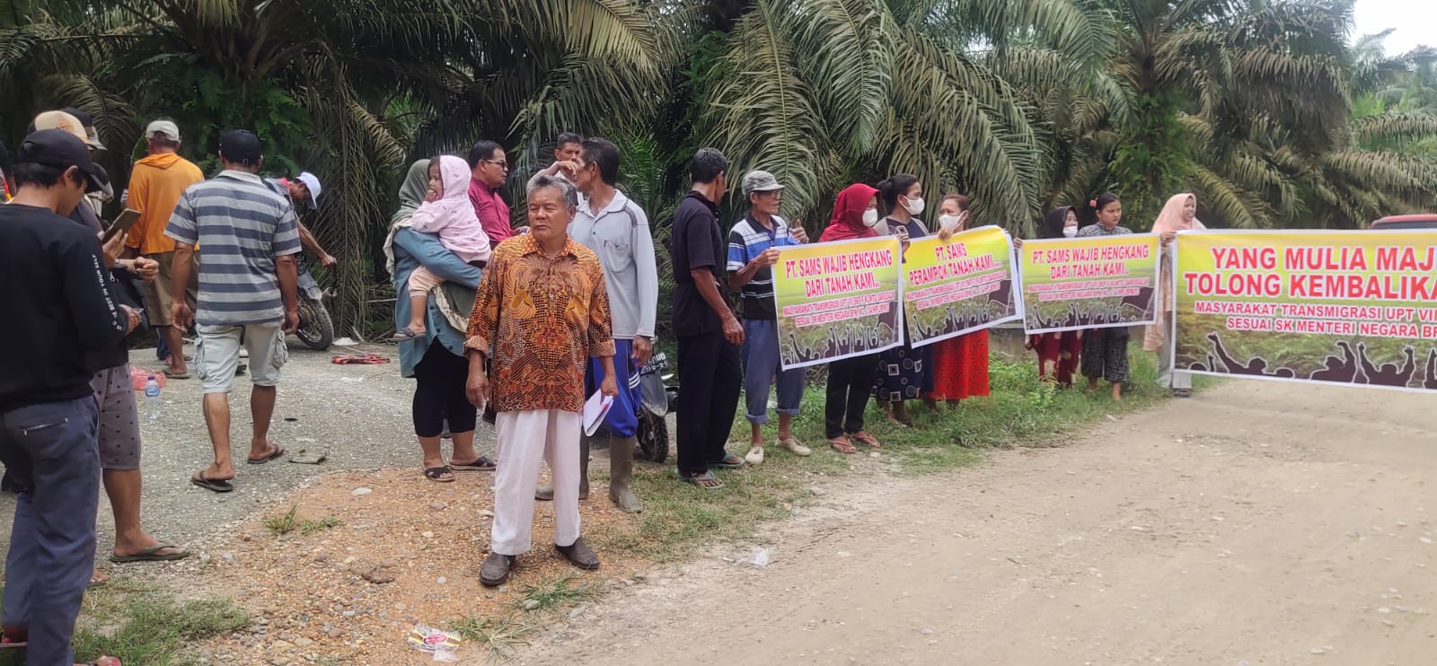 Tuntut Kembali kan Tanah, PN Pasir pengaraian lakukan Sidang lapangan.