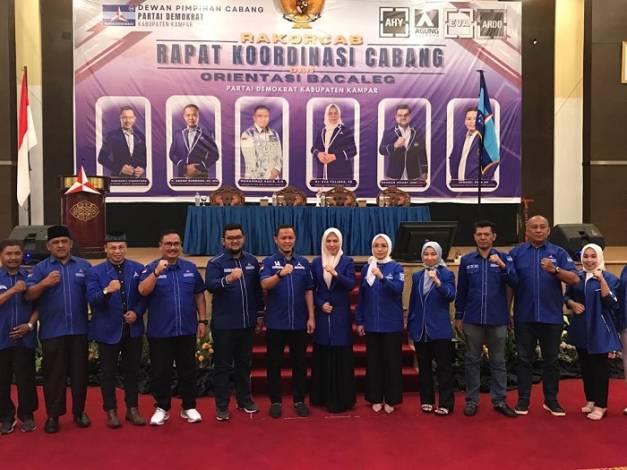 DPC Demokrat Kampar Bidik Kursi Ketua DPRD, 8 Kursi harus di Tangan