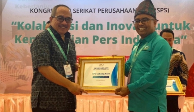 SPS Riau Raih Penghargaan Terbaik 2 Nasional Saat HPN, Khairul Amri: Ini Kerja Bersama