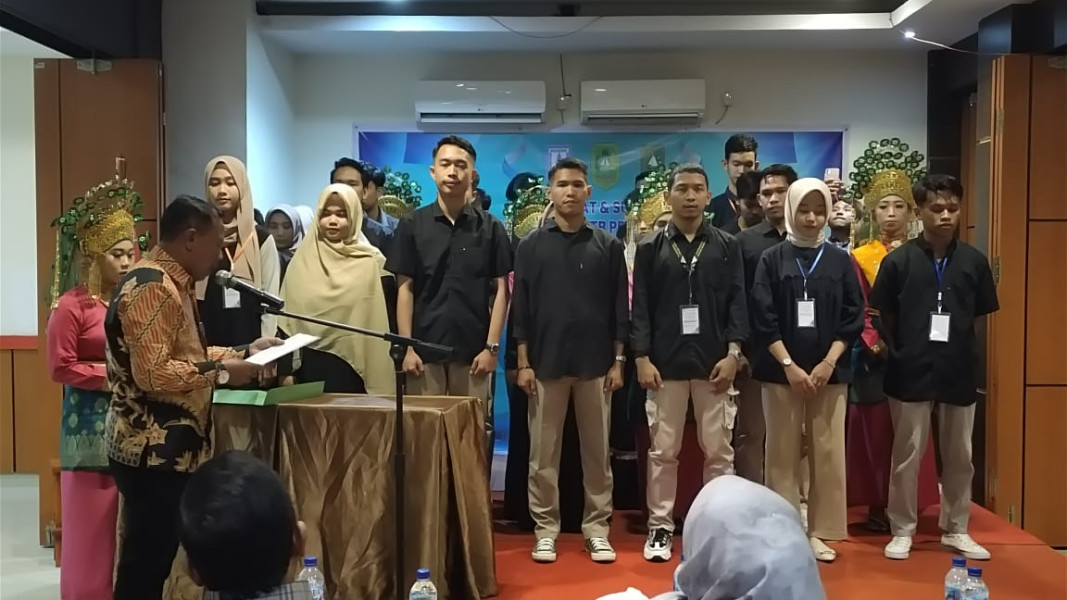Pengurus HIMA TTB Pekanbaru langsung dilantik Camat TTB