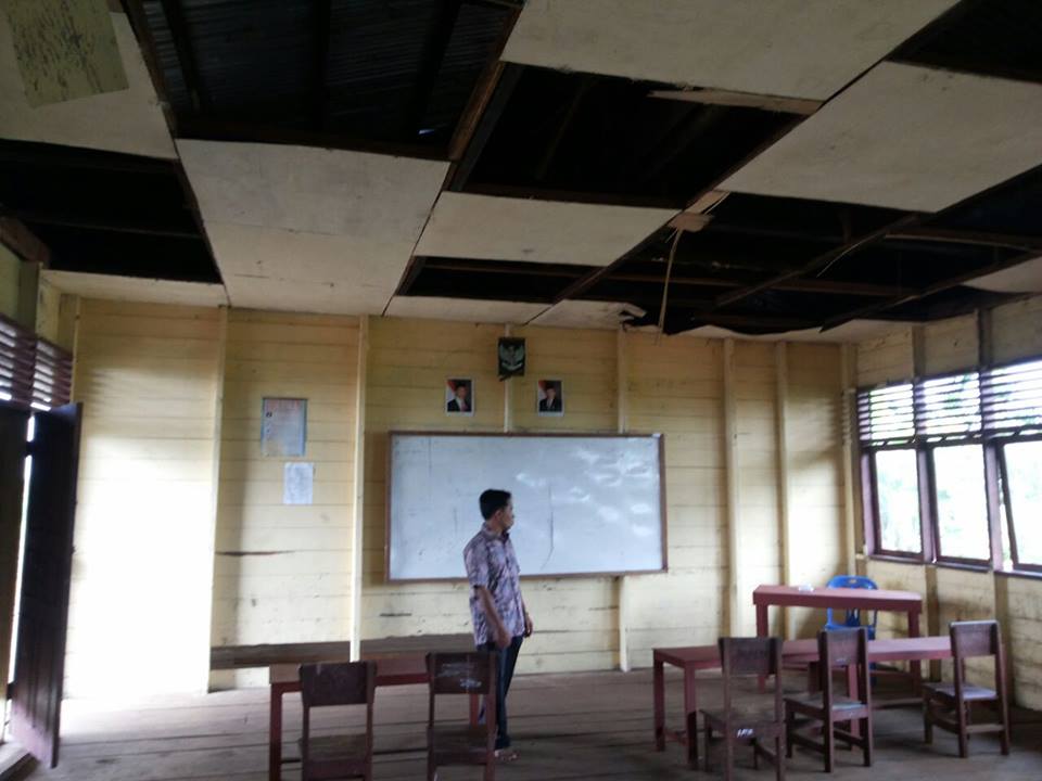 SD di Kuala Kampar Rusak Parah, Andrizal : Pendidikan Kita Belum Merdeka