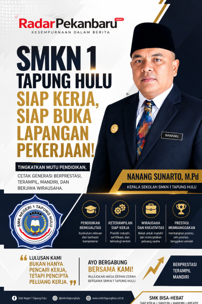 Tingkatkan Mutu Pendidikan, SMKN 1 Tapung Hulu Siapkan Lulusan Siap Kerja dan Siap Membuka Lapangan Pekerjaan