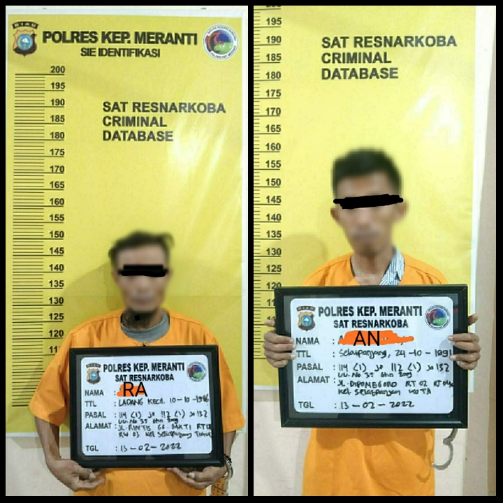 Polres Meranti Ringkus Dua Pelaku Narkoba di Tebingtinggi 
