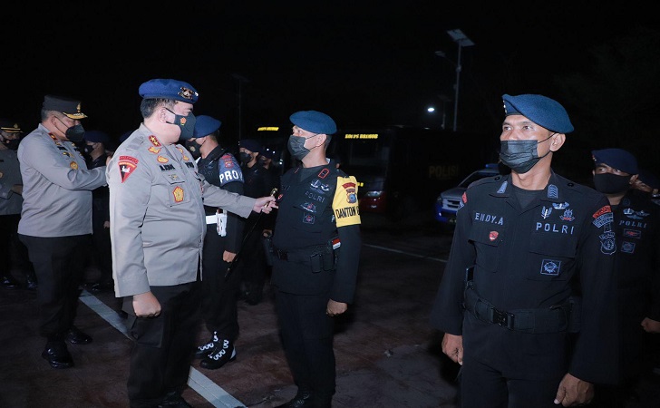 Pesan Kapolda Riau Untuk 105 Personel Brimob BKO ke Papua