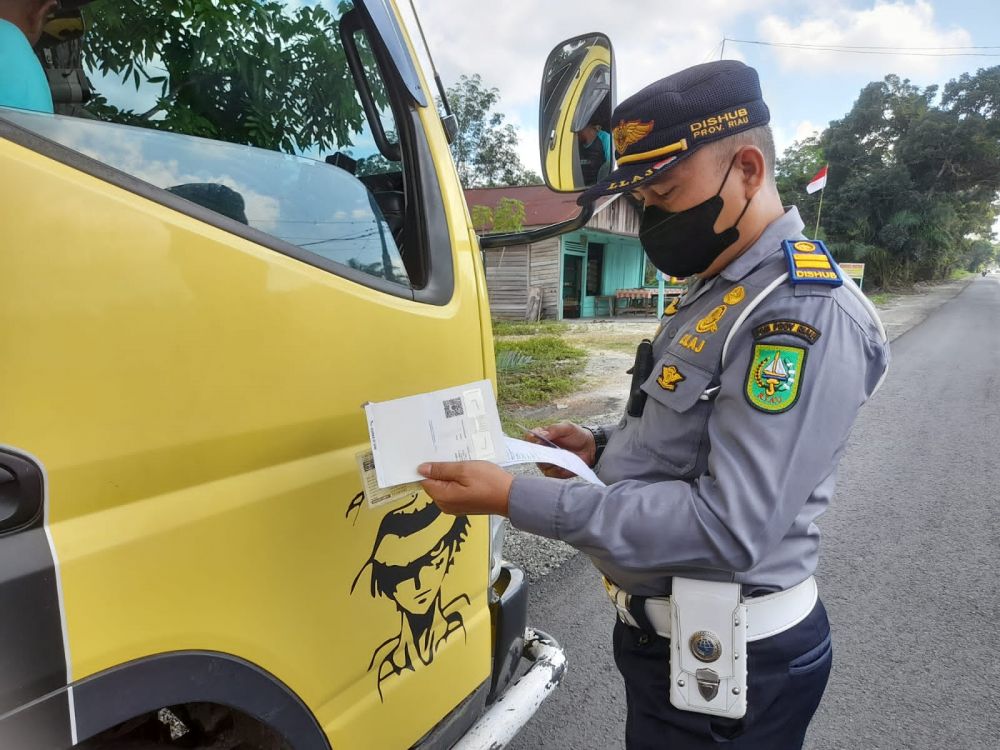 Dishub Riau Tilang 1.532 Unit Kendaraan ODOL