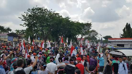 RAPP Kerahkan Ribuan Buruh Demo Pembatalan Permen-LHK P.17/2017 Tentang HTI