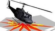 Helikopter Korsel Berisi Pasien Jatuh