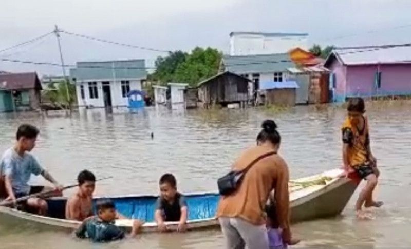 Banjir rob rendam pemukiman dan sejumlah sudut Selatpanjang