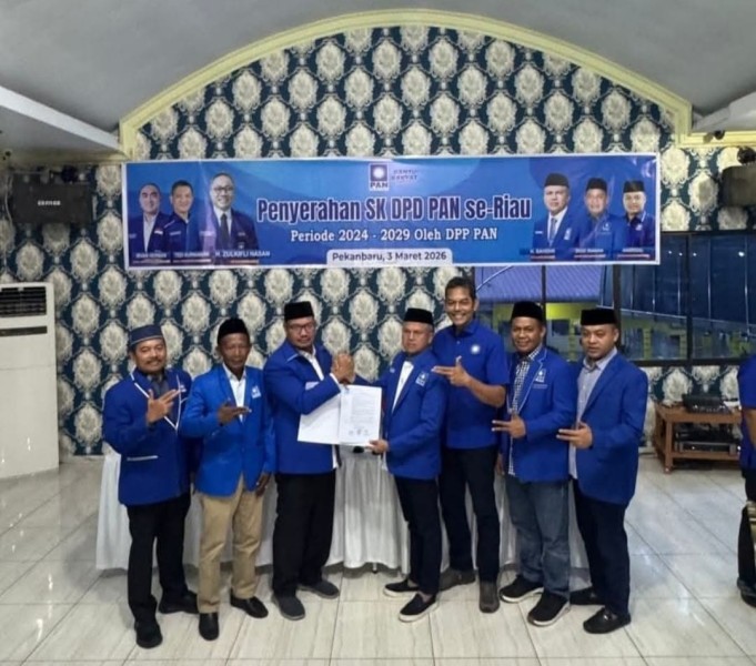 Syarif Kembali Pimpin Partai Amanat Nasional Siak, Bidik 7 Kursi DPRD pada 2029