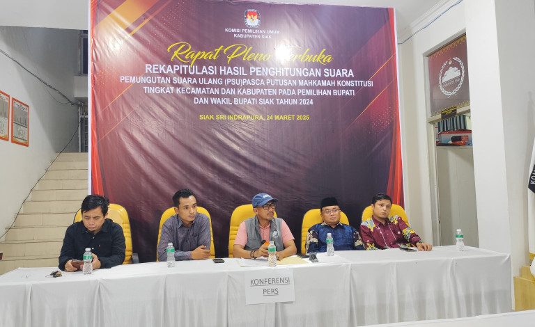 KPU Tetapkan Paslon Afni-Syamsurizal Menang di Pilkada Siak