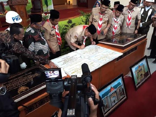 Menteri Agama Lukman Hakim Saifuddin Resmikan 6 Aset SBSN di Riau
