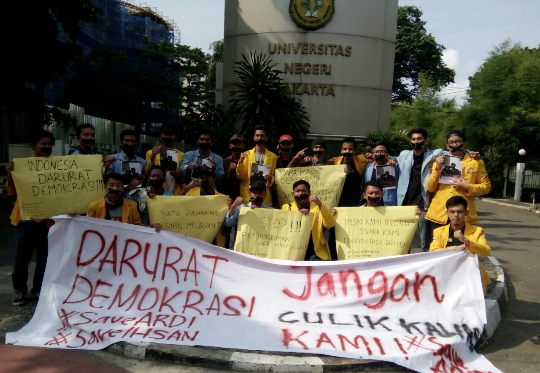 Aksi Solidaritas, Dari Sumatera Untuk Mahasiswa Indonesia 