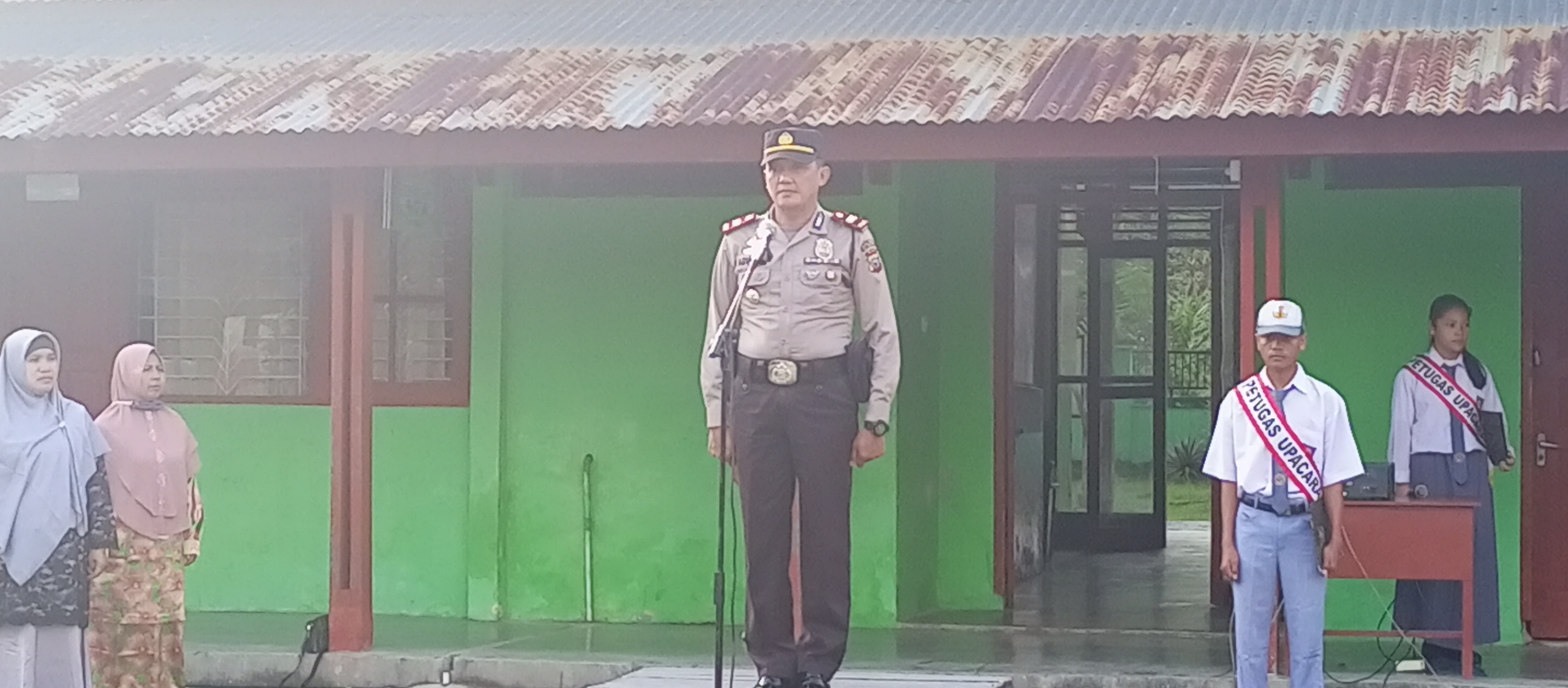 Kapolsek Iptu Aguslan Imbau Siswa SMAN 1 Merbau Tak Lakukan Perbuatan Melanggar Hukum