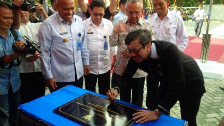Menteri Hukum dan HAM Yasona Laoly Resmikan Lapas Terbuka Pertama Di Riau