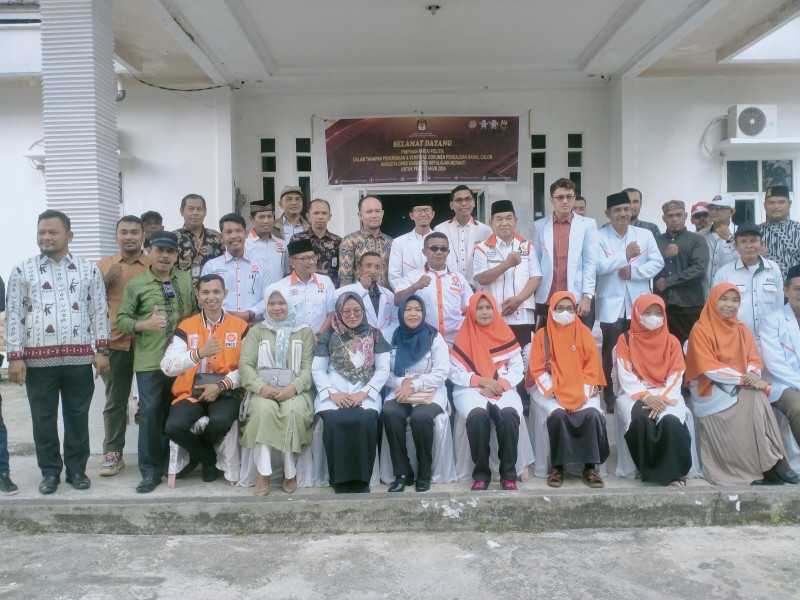 Berkas Partai PKS di Terima 100 Persen di KPU Kepulauan Meranti