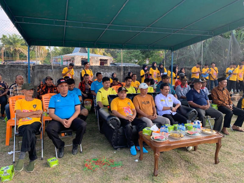 Meriahkan HUT RI ke-78, Turnament Kades Cup Desa Pangkalan Baru Kecamatan Siak Hulu Resmi Dibuka