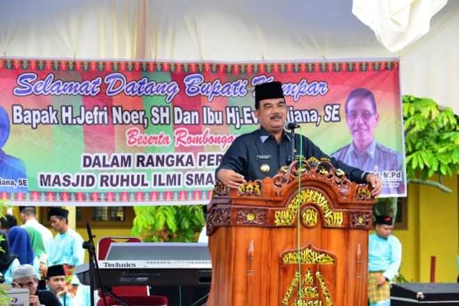 Advetorial - Bupati Kampar Resmikan Masjid Ruul Al-Ilmi SMA Negeri 2 Kecamatan Siak Hulu