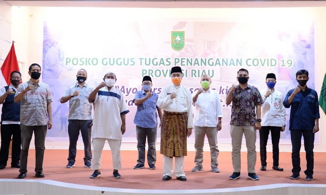 Gubernur Riau Sambut Pengurus AMSI Riau