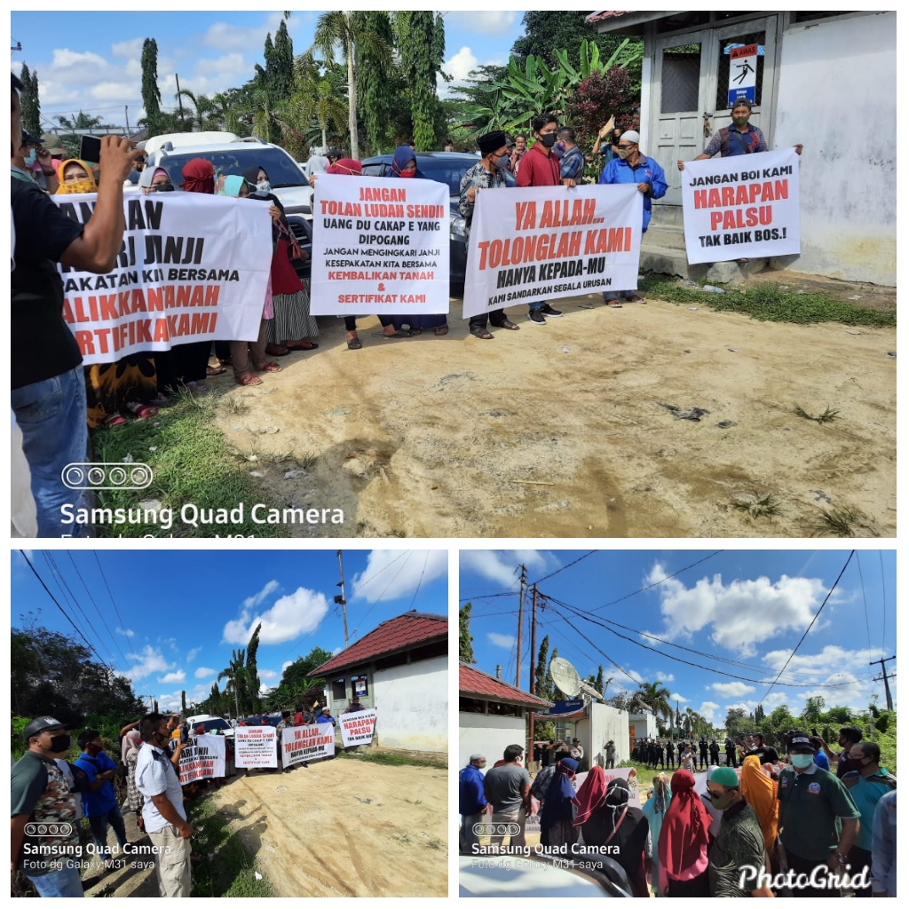 Ingkar Janji PT SLS di demo Koperasi Dusun Tua Sejahtera