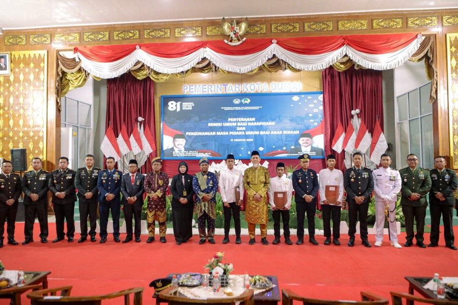729 Narapidana di Dumai Terima Remisi Kemerdekaan