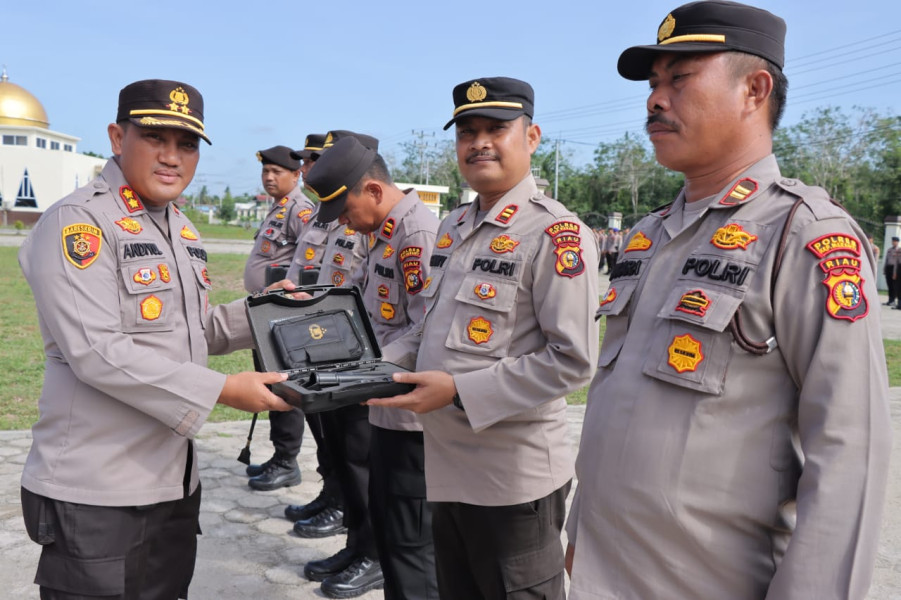 Polres Meranti Gelar Apel Pengecekan dan Kesiapan Personel Program Polisi RW