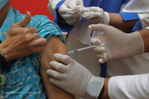 Vaksinasi Covid-19 Dosis II Riau Capai 71,21 Persen