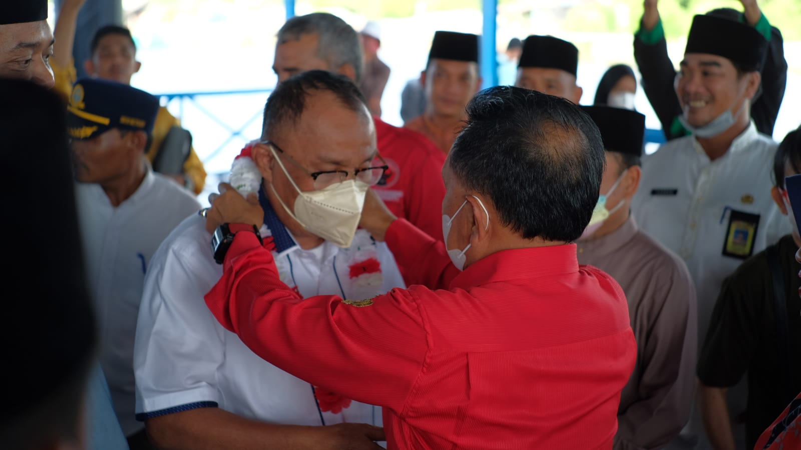 Wabup Meranti H.Asmar Sambut kedatangan Anggota DPR-RI Komisi V Ir.Effendy Sianipar Ke Meranti