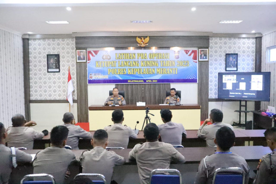 Polres Meranti Gelar Latpra Operasi Ketupat Lancang Kuning 2023