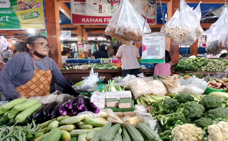 Pasar Tradisional di Pekanbaru Ini Terima Pembayaran Non Tunai