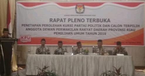 KPU Gelar Pleno Penetapan DPRD Terpilih di Pemilu 2019