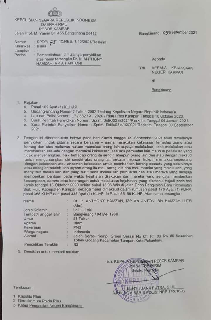Mantan Ketua Kopsa-M , Antoni Hamzah Ditetapkan Tersangka, Warga Minta Kasus Korupsi Juga Diusut