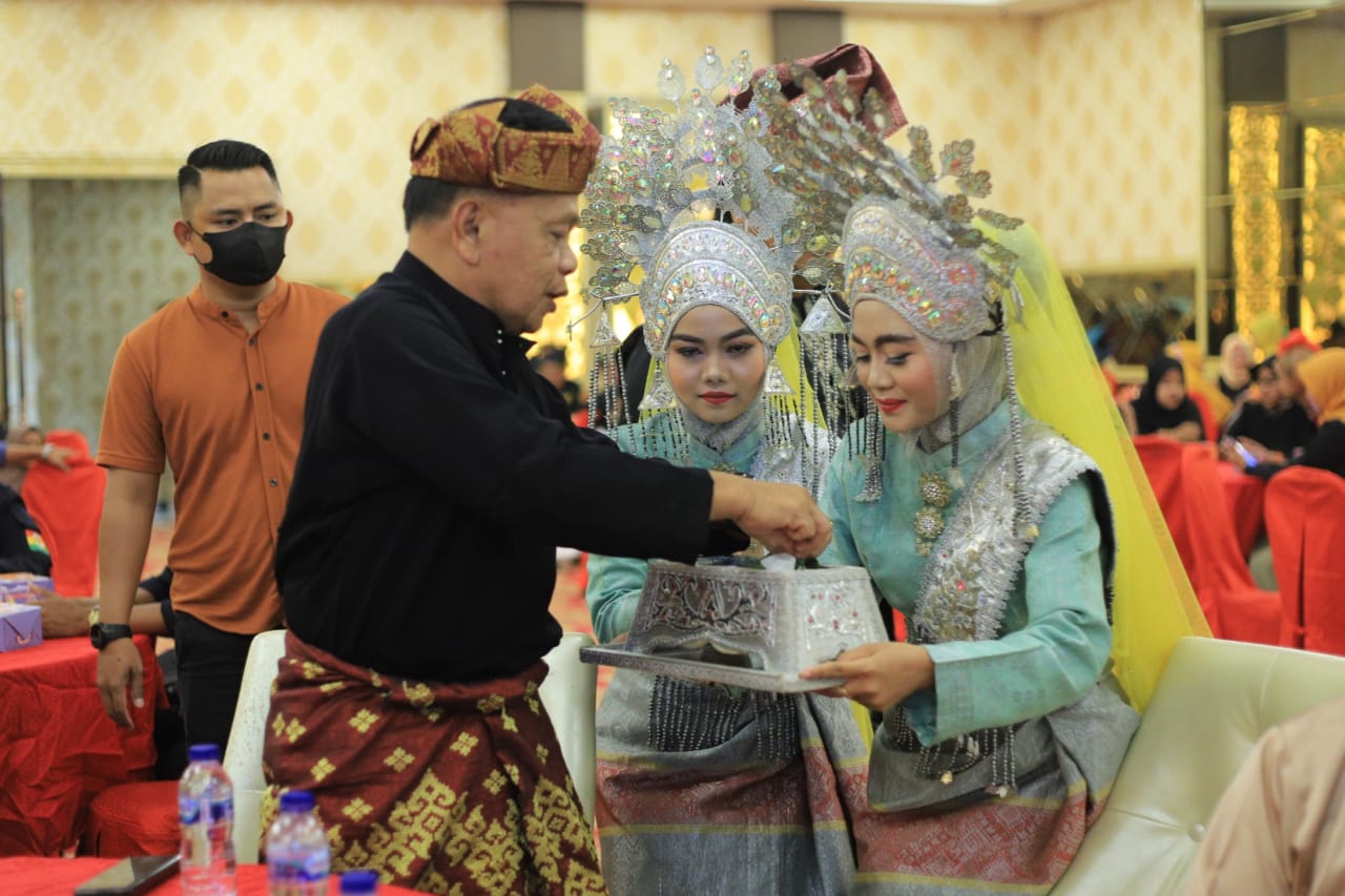 Wabup H.Asmar Hadiri Pengukuhan dan  Pelantikan Sambang Bengkalis Ormas Gagak Hitam.