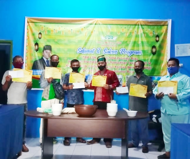 Halal Bihalal Jarak Jauh DPP LSM Peduli SDM Provinsi Riau Taati Protokol Kesehatan