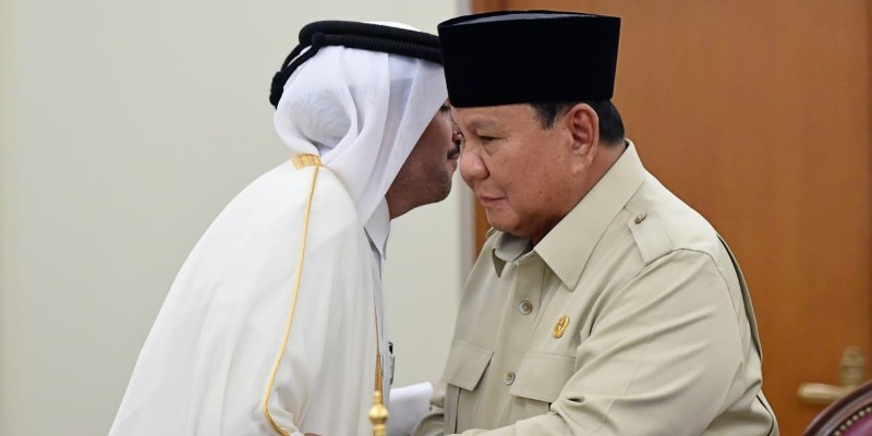 Prabowo Datangi Kedubes Qatar, Sampaikan Duka Cita atas Wafatnya Father Emir
