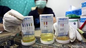 Ratusan Personel Satpol PP Riau Dites Urine oleh BNN