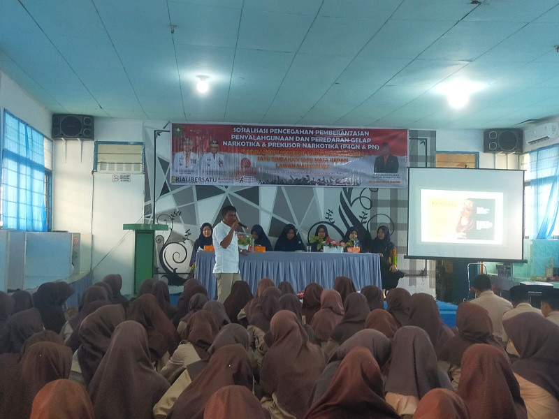 Satresnarkoba Polres Meranti Bersama Kesbangpol Provinsi dan Kabupaten Sosialisasikan P4GN-PN